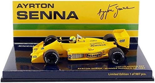 Minichamps 540874392 model automobila - Lotus Honda 99t pobjednik Monako 1987 - 1:43 skala-žuta