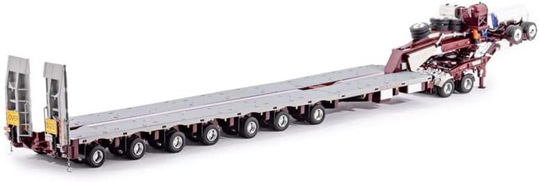 Drake 7x8 upravljivi Niski utovarivač sa 2x8 Dolly Patlin 1/50 DIECAST kamionom unaprijed izgrađen Model