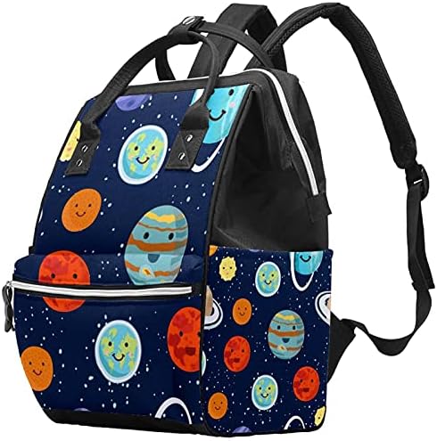 Svemirska planeta univerzumske torbe ruksak back baby pepple promjena torbe s više funkcija Veliki kapacitet Putna torba