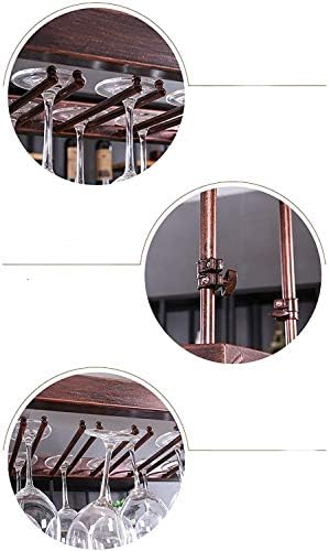 Fizdi europski stil bar željezni viseći stakleni vinski nosač viseći viseći držač stakla visokih držača čaše jednostavan za instaliranje