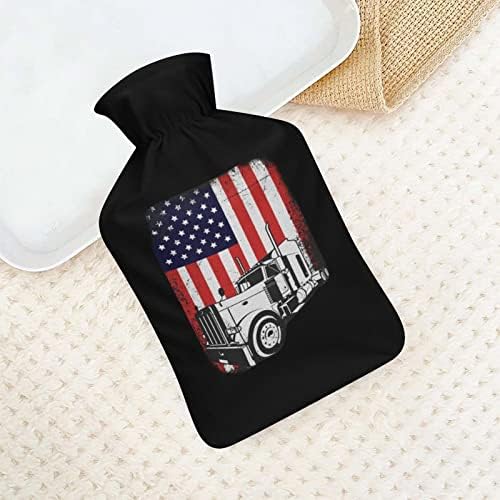 Američka zastava Vreća za ubrizgavanje voze sa poklopcem 1000ml Vruća topla boca za muškarce i žene