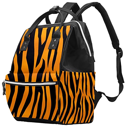 Lorvies Tiger uzorak ruksak za pelene za životinje, veliki kapacitet muti-funkcija putni ruksak