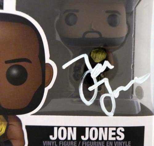 Jon Bones Jones Autographing UFC Funko pop vinilna figurica u Bijelom Beckettu Bas Stock 185707 - AUTOGREMIRANI UFC Razni proizvodi