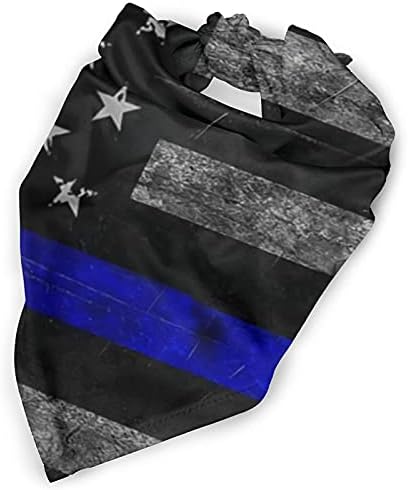 Plava policija USA zastava za zastavu Bandana ovratnik trokutckeckief bibs šal pribor za kućne ljubimce mačke i baby štenad saliv