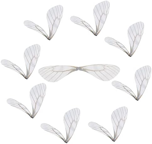 SUNNYCLUE 1 kutija 180kom 6 boja tkanina leptir dekoracije 3D leptir Ornament Organza leptir krila za DIY nakit zanati lagana težina
