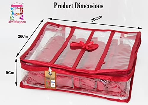 Atorakushonsatin Tkanina 4 Rod Bangle Organizator kutija za ženske nakit torbe za pohranu šminka šminke za putovanja Vjenčanje za