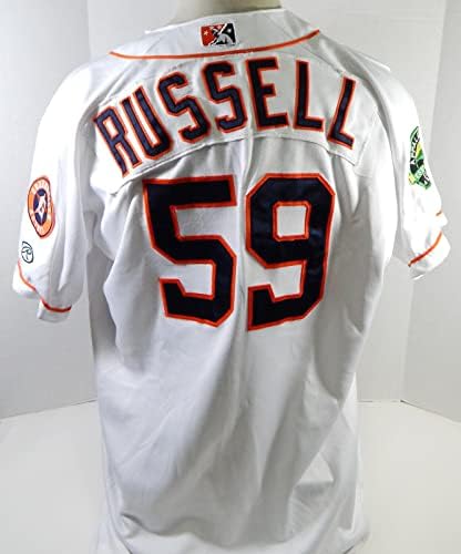 2017 Greenville Astros Reid Russell 59 Igra Polovni bijeli dres 48 DP24498 - Igra Polovni MLB dresovi