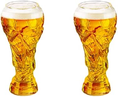 2022 Svjetsko čaša za pivo, 2 kom 15 oz Hercules Šolica piva za pivskog nogometnog oblika pivo staklenih svjetskih čaša za svjetske
