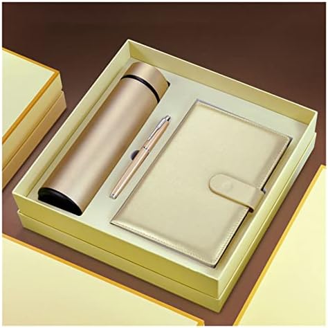 Miaohy 3pcs Set Thermos Cup sa poklon kutijom za notebook olovku od nehrđajućeg čelika vakuumske tikvice u uredu poslovnog poklona