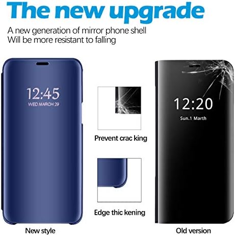 【Ogledalo】 za Samsung Galaxy A13 5G preklopna futrola Clear View Cover tanko ogledalo PC zaštitni stojeći poklopac za cijelo tijelo
