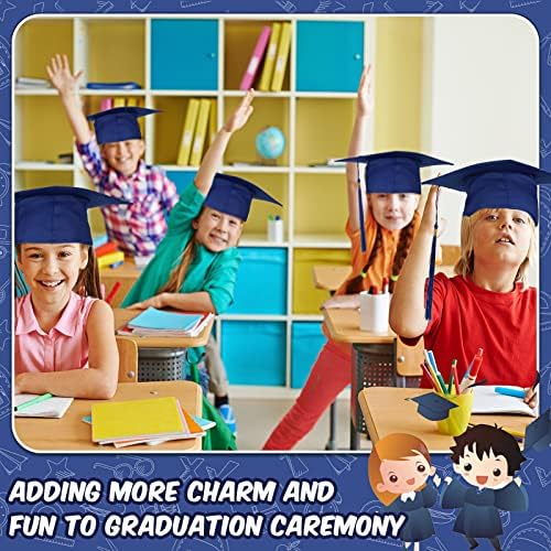 Sureio 12 komada maturska kapa za predškolsku ustanovu za djecu maturska kapa 2023 sjajni Maturski šešir sa Resicom
