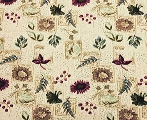 Pico Textiles Fall Harvest floral Flower Fleece Fabric - 5 Yards Bolt-Style PT480