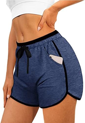 Flekmanart ženske pamučne vučne čarošnice Atletski kratke hlače sa džepom trčanja Trkena Workout Gym aktivne kratke hlače