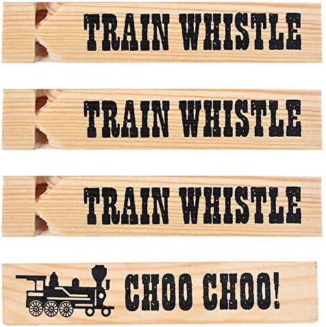 Drveni vlak zviždaljke-Drvo voz zvižduka za djecu, voz Party Favors, tema rođendan dekoracije, Noisemakers, Goodie Bag Filler, male