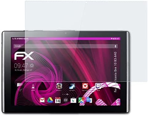atFoliX zaštitni Film od plastičnog stakla kompatibilan sa Acer Iconia one 10 B3-A40 zaštitom od stakla, 9h Hybrid-Glass FX stakleni