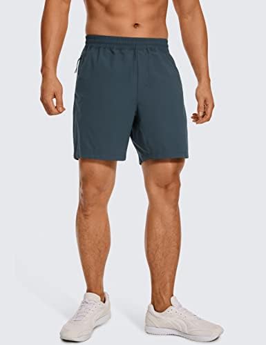 CRZ joga muške kratke hlače - 7 '' Ultra-Light Quick Work Workout Trajanje atletske kratke hlače sa džepovima