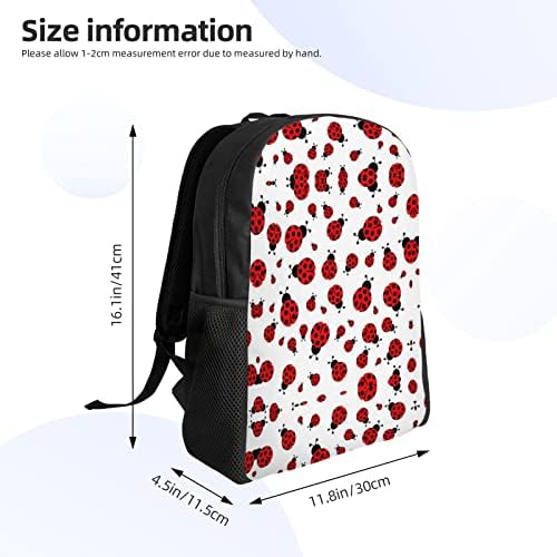 Ewmar LadyBug Jednostrani puni ispisani ruksak putnički ruksak Računarski torba vodootporni univerzitet ruksak