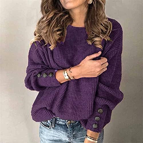 Hoodies s veličine nokmopo plus za žene Ženska modna pulover u krugu okruglog vrata tople džemper s dugim rukavima