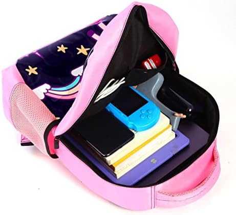 VBFOFBV ruksak za žene Daypack backpad backpack Travel Casual Bag, Unicorn Crtane zvijezde Rainbow Purple