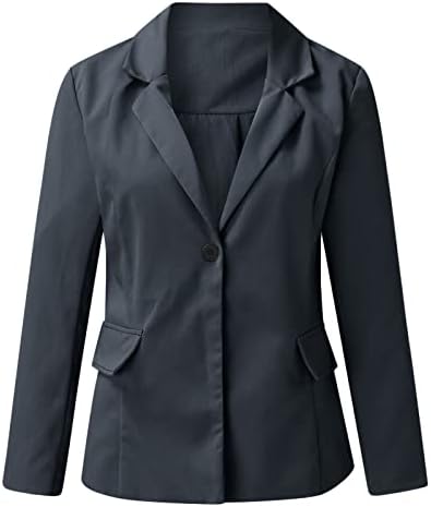 Jakne za ženske otvorene radne blažere kaputivni kasutni rukav prednji dugački kaput dugački kaput udobna jakna
