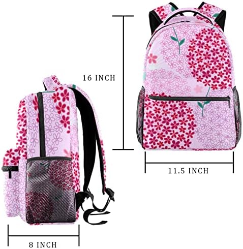 VBFOFBV ruksak za laptop, elegantan putni ruksak casual pasiva za ramena za muškarce, ružičasti cvjetni cvijet