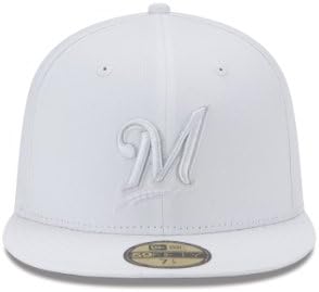 MLB Milwaukee Brewers Bijela & amp; siva 59fifty opremljena kapa