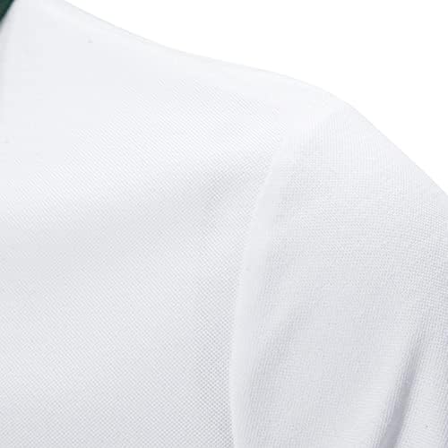 NIDIE MENS GOLF Polo mišić s kratkim rukavima Poslovna golf košulja pamučne golf polo majice osnovno dizajnirano