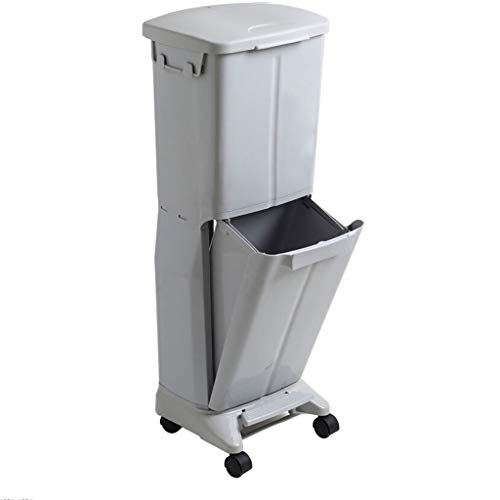 NEOCHY kanta za smeće zatvorene kante za smeće kuhinjske dvoslojne vertikalne klasifikacije dizajna kanta za smeće 33 litara / 8,7