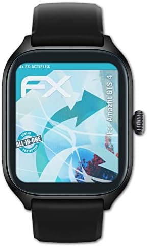 Atfolix zaštitnik ekrana kompatibilan sa zaštitnom folijom Amazfit GTS 4, Ultra Clear i fleksibilnom FX folijom za zaštitu ekrana