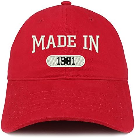 Trendy prodavnica odjeće napravljena 1981. vezena kapa od 42. rođendana od brušenog pamuka