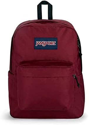 JanSport Superbreak Plus ruksak-Radna, putna ili laptop torba za knjige sa džepom za flašu vode - Russet Red