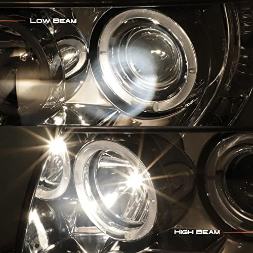AKKON - za Toyota Tacoma Pickup dimljeni dim Dual Halo prsten dizajn projektor LED zamjena farovi