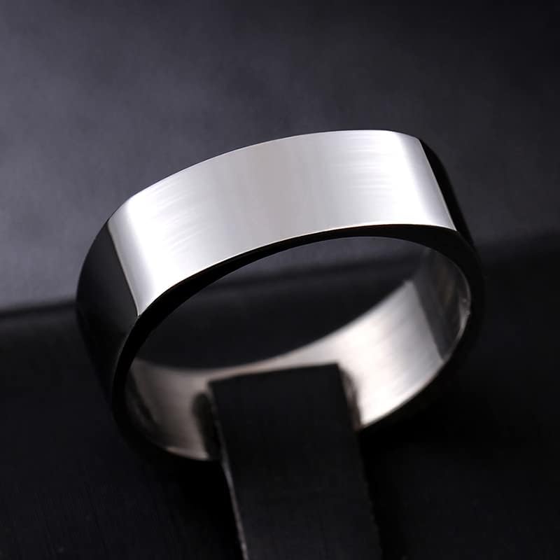 Zboro 6mm prsten vjenčani angažman kvadratni prstenovi Žene Muškarci personalizirani prsten prilagodite prsten ugravirani prsten-58513