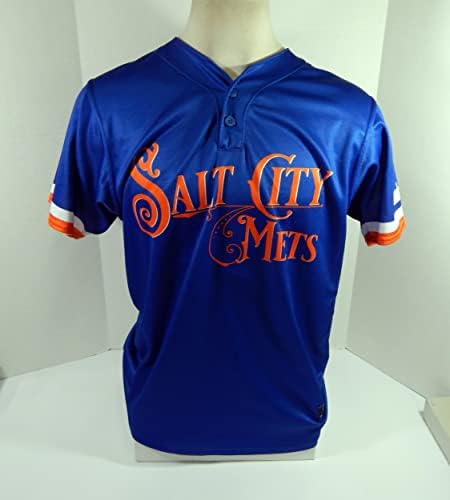2021 Syracuse Mets 11 Igra Rabljeni Blue Jersey Salt City 44 DP40310 - Igra Polovni MLB dresovi
