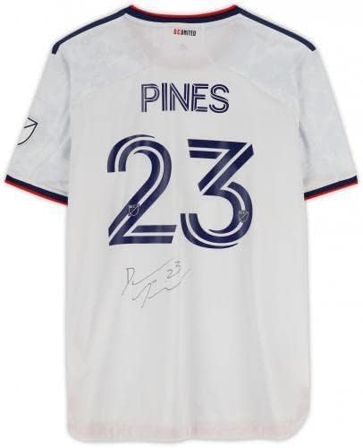 Uokvireni donovanski pines D.C. United AUTOGREGED MACKTOR - Polovni br. 23 Bijeli dres iz sezone 2022 MLS - Veličina XL - autogramirani