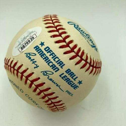 Prekrasan mickey mantle potpisao američku ligu bejzbol menta autografa JSA COA - autogramirane bejzbol