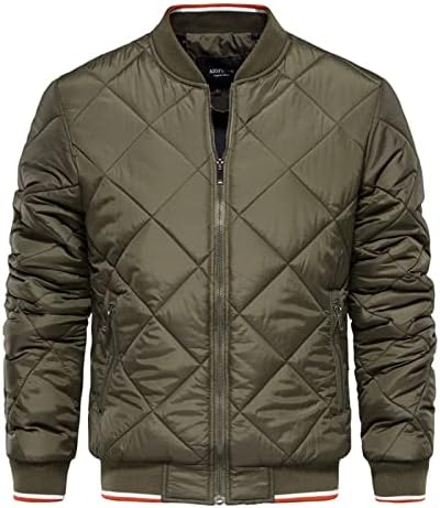ADSSDQ muški duksevi Pulover, plus veličine Stilsko vježba dugi rukav kaputi Muški pad toplog zip jakna od pune boje