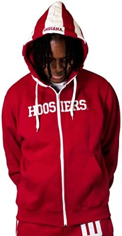 Twin Vision ActiveWearya Indiana Hoosiers Fleece puni zip hoodie