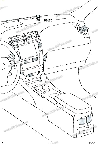 GEN!Une OEM 89121-50020 89121-06020 89121-60020 senzor za kontrolu svjetla farova kompatibilan sa Toyota RAV4 Sequoia Sienna Tundra