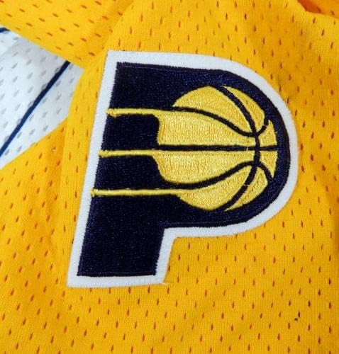 Igra u Indiana Pacers izdala je žute / bijele kratke hlače 42 DP42446 - NBA igra koja se koristi