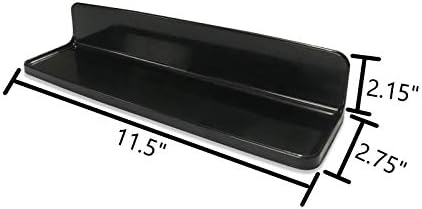 Urzone 11.5 Crni set od 2 oštećenja besplatan plutajući štap na policama za zidove kuhinja kupatilo Privjesci za domaćinstvo Elektronika