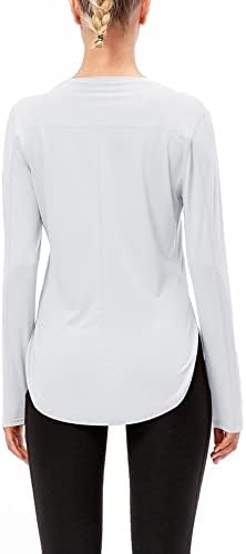 Grajtcin SPF UV zaštita vješanja za žene za žene s dugim rukavima Active haljina teretane vrhovi vlage Wicking majice za žene