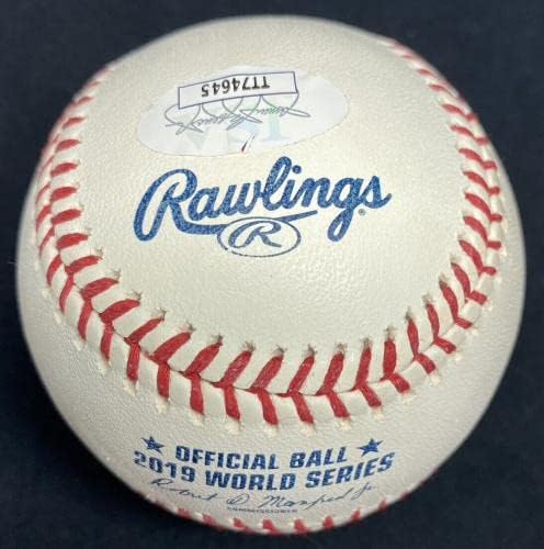 Asdrubal Cabrera potpisao je 2019. logo Svjetski serija Baseball JSA - autogramirani bejzbolls