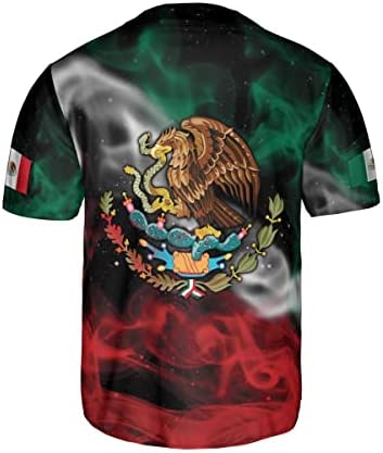 Aovl personalizirani bejzbol dres, meksički bejzbol dres za muškarce, meksičano dres zastava, meksički bejzbol dres