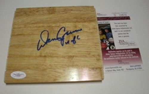 Denny Crum Louisville Cardinals U od L Posljednje jedna JSA / COA potpisana 6x6 Površina - autogramirani na fakultetske ploče