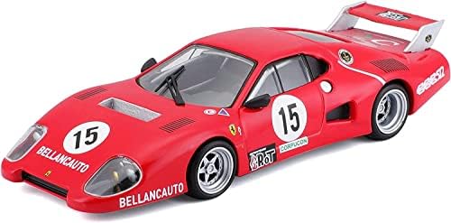 Model Bburago-1/43 kompatibilan sa Ferrari Racing 512 BB II Serie 1981 trkački automobil liveni model minijaturni kolekcionarski